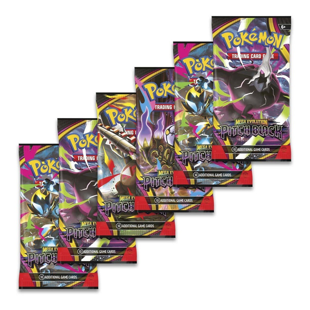 [EN] Pokémon TCG: Mega Evolution-Pitch Black Booster Bundle (6 Packs) English variant_title Booster Box - HODOKAT 香港現貨 Fast Delivery One Piece Pokémon TCG Card Game